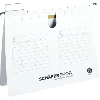 Schäfer Shop Hängehefter, DIN A4, Heftzunge oben, weiß, 25 Stück