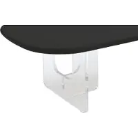 Vente-unique Couchtisch aus MDF und Acryl - Schwarz und transparent - RASIA