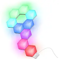 Trust GXT 905 Vybz, Sechseck, Wand, Weiß, 24 W, RGB, AC