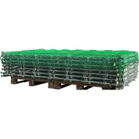 Kerbl Abdecknetz SafeNet (Grösse 4x2,5 m, Maschenweite 30x30 mm, für PKW-Anhänger, aus geflochtetem P
