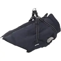 vidaXL Hundemantel Geschirr Wasserdicht Reflektierend Marineblau L52