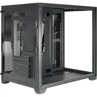Inter-Tech C-501 Aspect, Midi Tower, PC, Schwarz, micro ATX, Mini-ITX, 15,5 cm, 37,5 cm