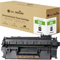 G&G Toner ersetzt HP 80A Kompatibel Schwarz 2700 Seiten Reborn remanufactured 2