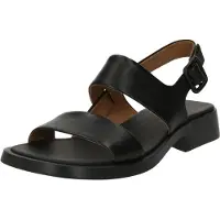 Camper für Damen. K201486-005 Dana Ledersandalen schwarz (36), Wohnung, Schnalle, Lässig