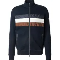 Bugatti Herren Sweatjacke mit Reißverschluss und Stehkragen