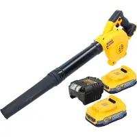 DeWalt DCV 100 E2 Akku Gebläse / Laubbläser 18 V + 2x Powerstack Akku 1,7 Ah + Ladegerät
