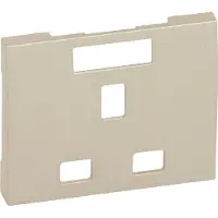 Legrand Steckdose britischer Standard erhöhter Berührungsschutz Galea titanium 771496