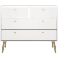 Ebuy24 Bodo Kommode 4 Schubladen weiß.