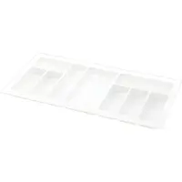 Agoform Besteckeinsatz Classico kürzbar 440x840x50,5mm, Kunststoff weiss