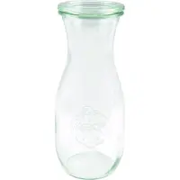 Dosen-Zentrale Weck Saftflasche 500 ml (Hochwertiges Einweck, Einmach Glas mit Glasdeckel geeignet für Flüssigkeit