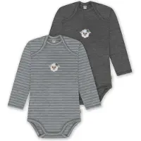 Normani 2er Pack Baby Merino Body Langarm „Auckland" - 9381