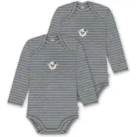 Normani 2er Pack Baby Merino Body Langarm „Auckland" - 9377