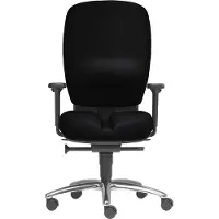 Sitwell Büro-Drehstuhl Mister Office mit Armlehnen Alu-Fußkreuz schwarz
