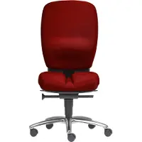 Sitwell Büro-Drehstuhl Mister Office ohne Armlehnen Alu-Fußkreuz rot