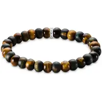 Thomas Sabo Armband Tigerauge Goldbraun und Blaugold