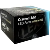 Mojawo 384er Cracker Lichterkette LEDs Innen und Außen warmweiß