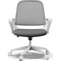 Sense7 Sopty Ergonomischer Bürostuhl Schreibtischstuhl Weiß Klappbare Armlehnen Netzrücken Wippfunktion Homeoffice Office Chair Gummirollen 120 kg