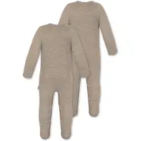 Normani 2er Pack Baby Merino Strampler „Levin" - 9411