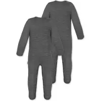 Normani 2er Pack Baby Merino Strampler „Levin" - 9411