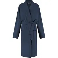 Yumeko Bademantel Jersey Baumwolle S/M Blau - Eco, Bio & Fairtrade