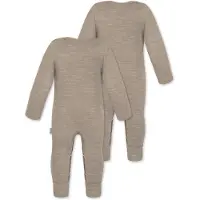 Normani 2er Pack Baby Merino Strampler „Tangoio" - 9593
