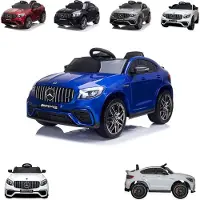 Moni Kinder Elektroauto Mercedes AMG GLC 63S, EVA-Reifen, Musik, Fernbedienung blau