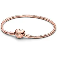 Pandora 583050C00-23 Roségold verg. Armband - HERZ Verschluss - 23 cm