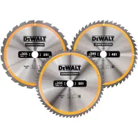 DeWalt Zubehör DT1964-QZ Kreissägeblatt 305 x 30 mm 3er-Pack DT1958-QZ + DT1959-QZ + DT1960QZ