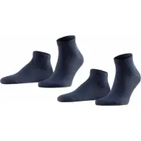 Falke Socken Happy Sneaker Herren Dark Blue (2er-Pack)-Schuhgröße 39 - 42