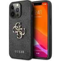 GUESS Apple iPhone 13 Pro Max Hülle - Kunststoff - - Backcover/Hard Case - Grau