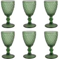 Medard de Noblat - Diamond - Wijnglas 20 cl - Groen - 6 delig (71170159)