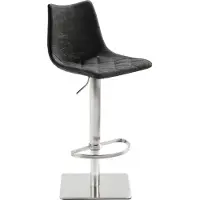 Mayer Barstuhl Sitzmöbel 1275 43 x 50 x 85 cm Edelstahl schwarz