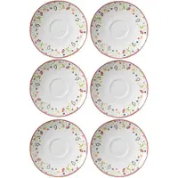 Ritzenhoff & Breker Untertasse "Kaffeeuntertassen Shanti ø 16.0 cm 6er Set bunt"