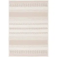 Pergamon In & Outdoor Teppich Flachgewebe Ottawa Beige Stripes, Größe:80x150 cm
