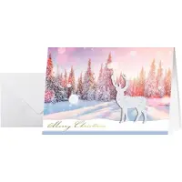 Sigel Weihnachtskarte Snow Deer A6, 10 Stück