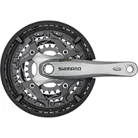 Shimano Trekking FC-T521 Octalink Kurbelgarnitur 3x10-fach 48-36-26 Zähne silber 170mm 2022 Kurbelgarnituren