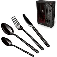 Berlinger Haus Besteckset 24 glänzende Elemente Black Royal BH2622