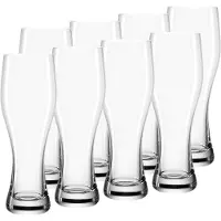 Leonardo Bierglas "Weizenbiergläser Taverna 500 ml 8er Set transparent"