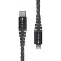 Swissten - Cabo Polyamid USB-C - Lightning 1,5 m (antracit)