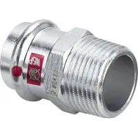 Viega Prestabo overgang 3/4x22mm af ulegeret stål muffe / nippel, SC-contur