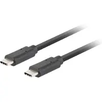 Lanberg CA-CMCM-32CU-0018-BK, 1,8 m, USB C, USB C, USB 3.2 Gen 2 (3.1 Gen 2), Schwarz