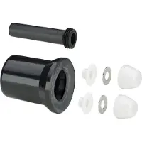 Viega WC-Anschlussgarnitur 3817.816 DN 100x160mm, Kunststoff schwarz