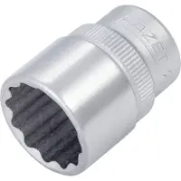Hazet Steckschlüsseleinsatz 880Z, 3/8 Zoll, 12-kant, SW 16 mm, L 29,5 mm, CV-Stahl verchromt