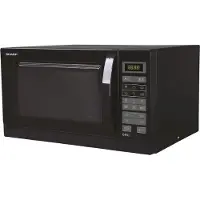 Sharp Mikrowelle R 742 BK-W black mit Grill
