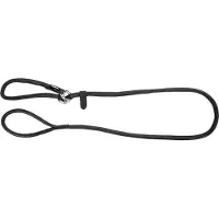 Kerbl Rundleder-Schlupfleine Roma 170cm, 8mm, schwarz