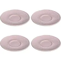 Leonardo Kaffee-Untertasse Matera Rosa 11 cm (4-teilig)