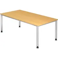 Hjh OFFICE PRO HILO 2E S - Buche 200 x 100 höhenverstellbar