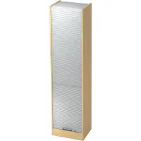 Hjh OFFICE PRO SIGNA R50 SG - Ahorn/Silber Rollladenschrank 5 OH Streifengriff Kunststoff