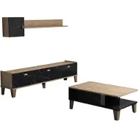 Skye Decor , Sumer- Sumer G5030BMS, Eiche, Wohnzimmer, 44,8x178x34,6 cm, 100% Melaminbeschichtete Partikelplatte