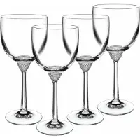 Villeroy & Boch Glas "Wassergläser Octavie 370 ml 4er Set transparent", bunt (transparent), Glas, Trinkgefäße, Glas